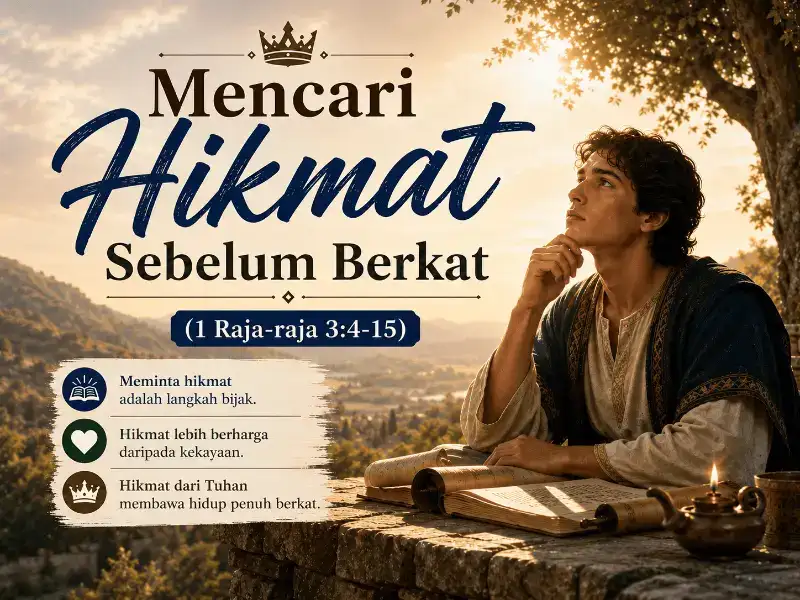 Mencari Hikmat Sebelum Berkat